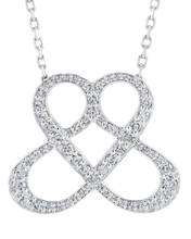 Load image into Gallery viewer, ONE LOVE PENDANT - DIAMOND PAVÉD