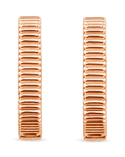 Load image into Gallery viewer, VITAMIN PINK RIBBON HOOPS - MEDIUM