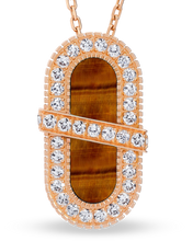 Load image into Gallery viewer, VITAMIN PINK ENERGY SAUTOIR - TIGER'S EYE