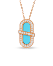 Load image into Gallery viewer, VITAMIN PINK ENERGY SAUTOIR - TURQUOISE