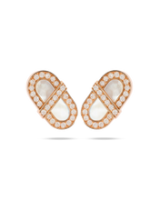Load image into Gallery viewer, VITAMIN PINK ENERGY STUDS - WHITE MOTHER-OF-PEARL