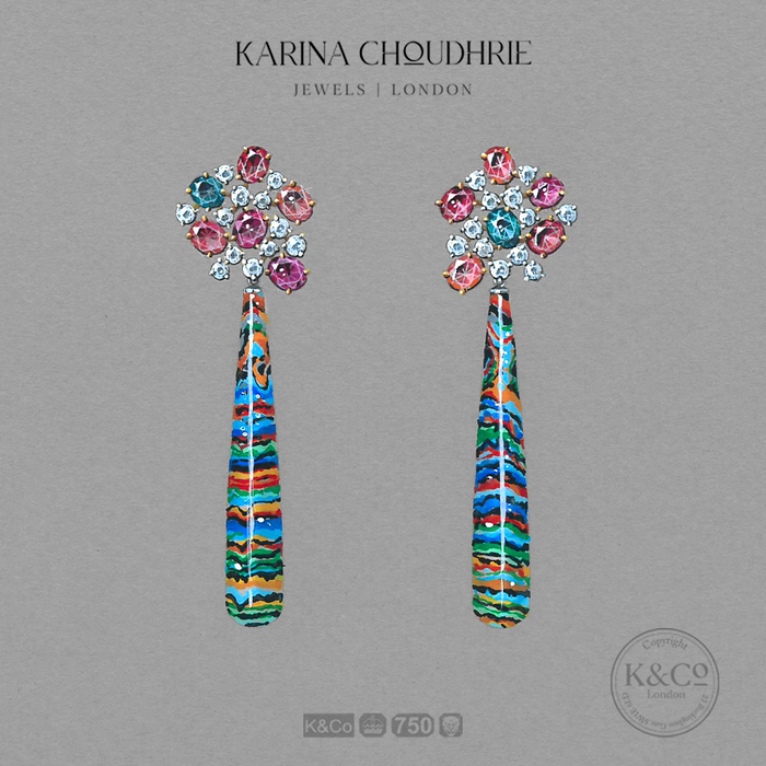 DEEP SEA PRISM EARRINGS