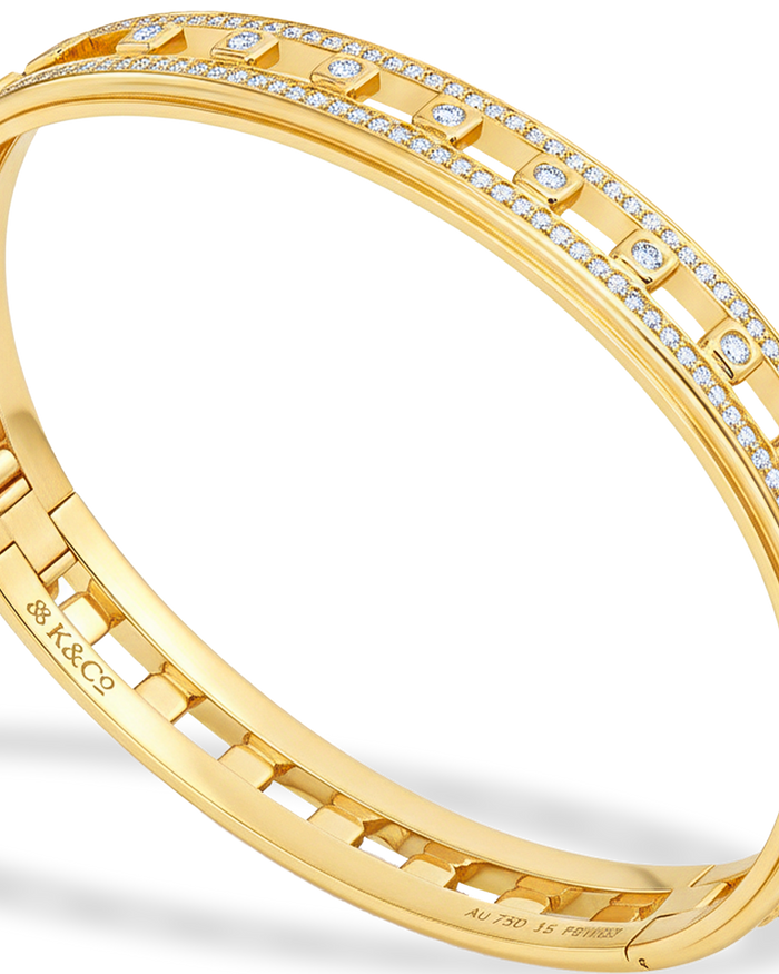 ICON STEPPING STONE BRACELET GOLD