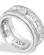 Load image into Gallery viewer, ICON STEPPING STONE RING - DIAMOND PAVÉD
