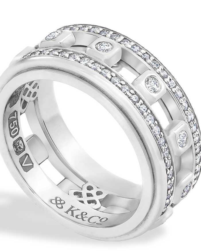 ICON STEPPING STONE RING - DIAMOND PAVÉD