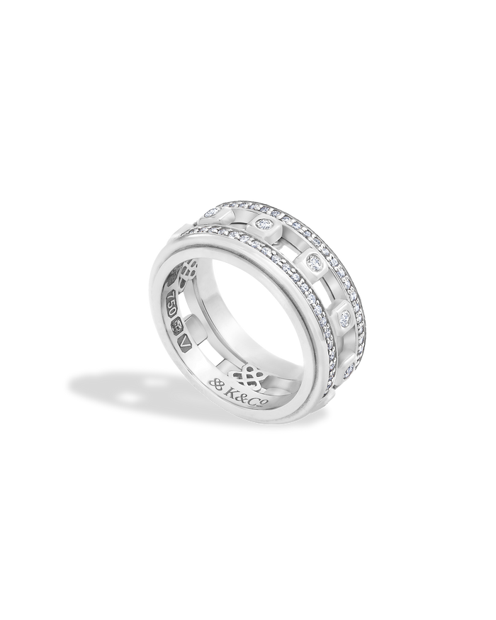 ICON STEPPING STONE RING - DIAMOND PAVÉD