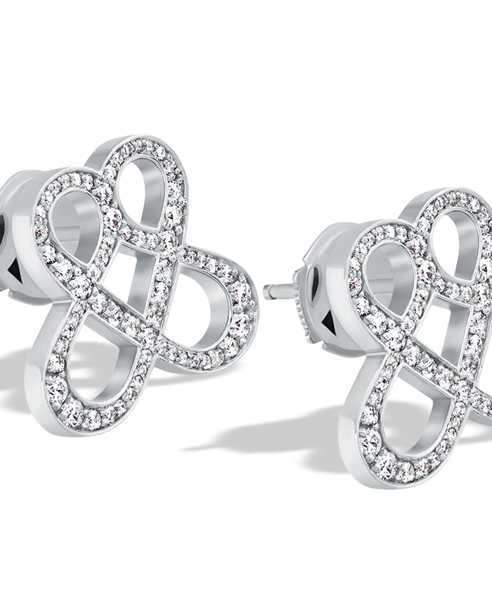 ONE LOVE STUDS - DIAMOND PAVÉD