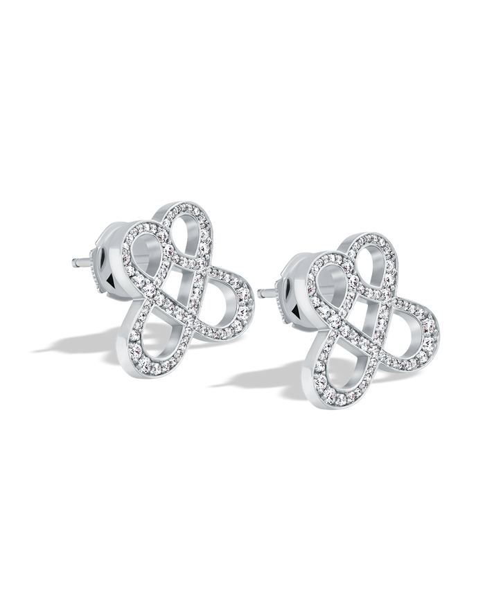 ONE LOVE STUDS - DIAMOND PAVÉD