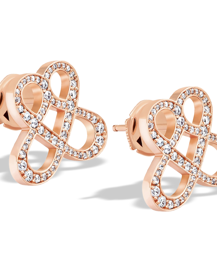 ONE LOVE STUDS - DIAMOND PAVÉD