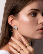 Load image into Gallery viewer, VITAMIN PINK ENERGY STUDS - DIAMOND PAVÉ
