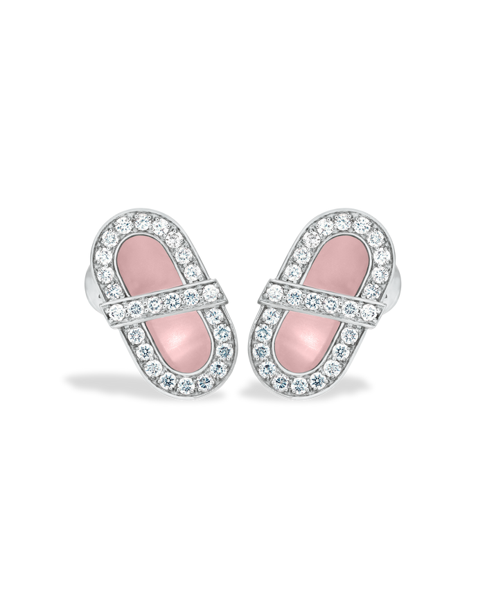 VITAMIN PINK ENERGY STUDS - PINK CHALCEDONY