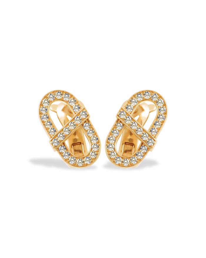 VITAMIN PINK LIGHT STUDS - DIAMOND PAVÉ