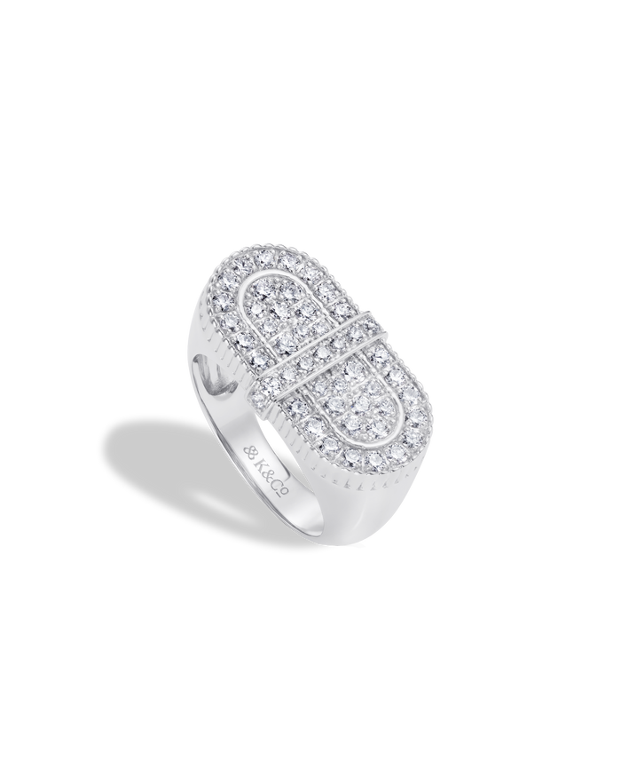 VITAMIN PINK COLOURS RING - DIAMOND PAVÉD