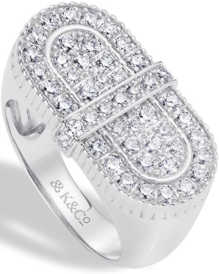 VITAMIN PINK COLOURS RING - DIAMOND PAVÉD