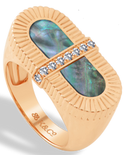 Load image into Gallery viewer, VITAMIN PINK COLOURS RING - GREY MOTHER-OF-PEARL
