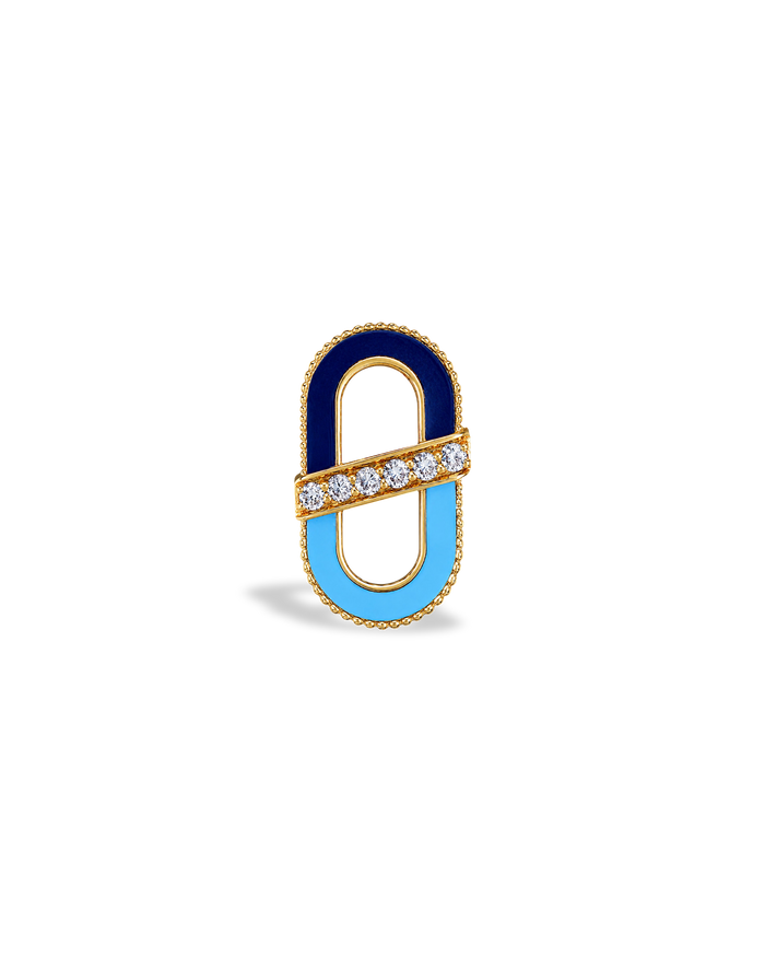 VITAMIN PINK EAR PENDANT - BLUE