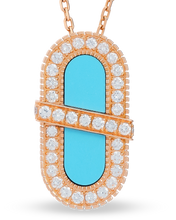 Load image into Gallery viewer, VITAMIN PINK ENERGY SAUTOIR - TURQUOISE
