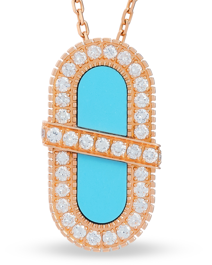 VITAMIN PINK ENERGY SAUTOIR - TURQUOISE