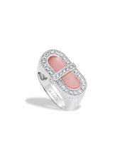 Load image into Gallery viewer, VITAMIN PINK COLOURS RING - PINK CHALCEDONY
