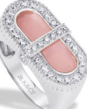 Load image into Gallery viewer, VITAMIN PINK COLOURS RING - PINK CHALCEDONY
