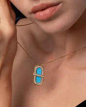Load image into Gallery viewer, VITAMIN PINK ENERGY SAUTOIR - TURQUOISE
